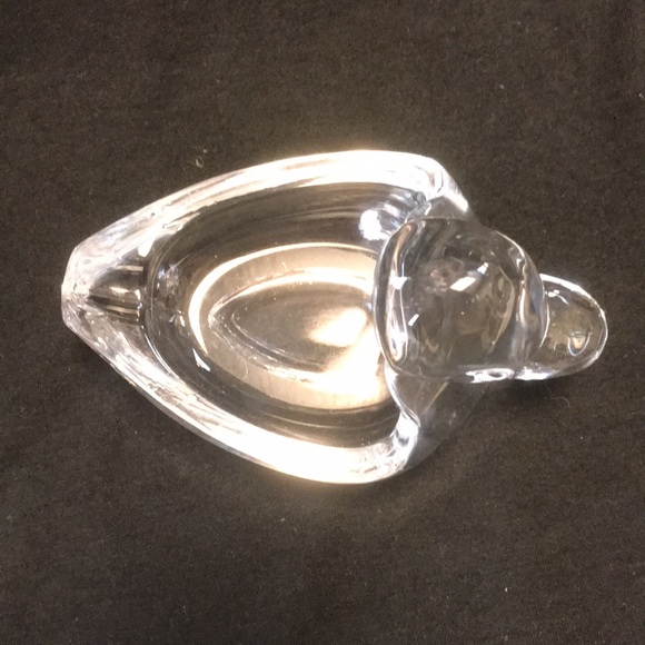 Vintage 40's Duncan & Miller Pall Mall Clear Crystal Duck Ashtray - Picture 3 of 5